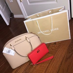 Micheal Kors -EMMY purse LG DOME SATCHEL & wallet